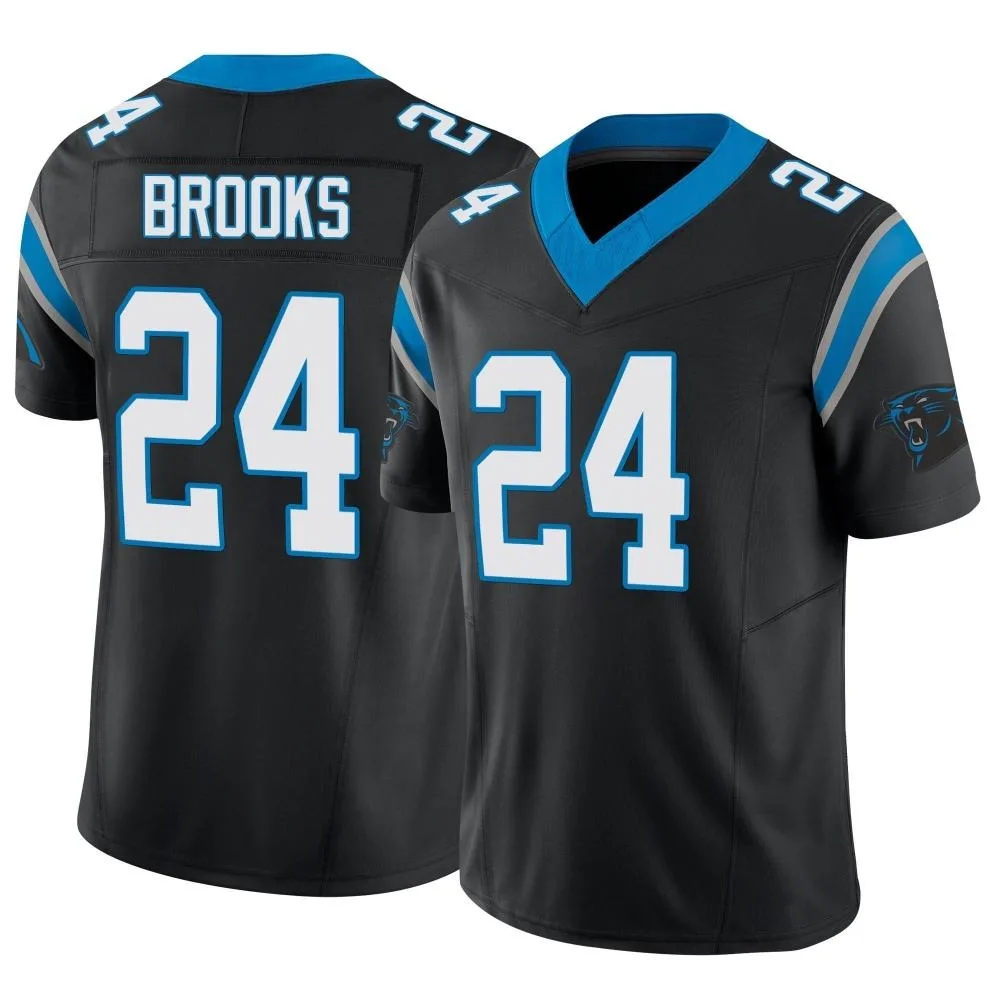 Youth Carolina Panthers Jonathon Brooks Nike Vapor F.U.S.E. Limited Black Jersey Youth Carolina Panthers Jonathon Brooks Nike Vapor F.U.S.E. Limited Black Jersey