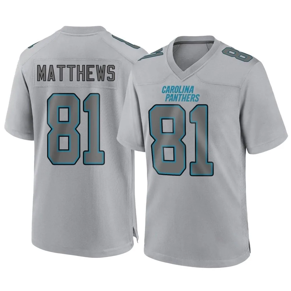 Men's Carolina Panthers Jordan Matthews Nike Atmosphere Fashion Game Gray Jersey Men's Carolina Panthers Jordan Matthews Nike Atmosphere Fashion Game Gray Jersey