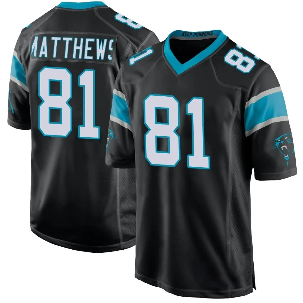 Men's Carolina Panthers Jordan Matthews Nike Team Color Game Black Jersey Men's Carolina Panthers Jordan Matthews Nike Team Color Game Black Jersey