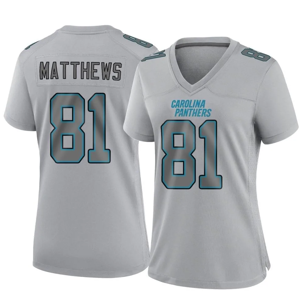 Women's Carolina Panthers Jordan Matthews Nike Atmosphere Fashion Game Gray Jersey Women's Carolina Panthers Jordan Matthews Nike Atmosphere Fashion Game Gray Jersey