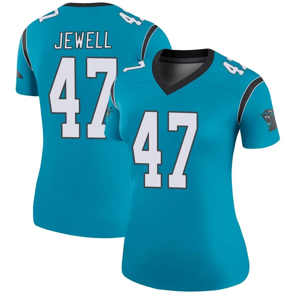 Women's Carolina Panthers Josey Jewell Nike Color Rush Legend Blue Jersey Women's Carolina Panthers Josey Jewell Nike Color Rush Legend Blue Jersey