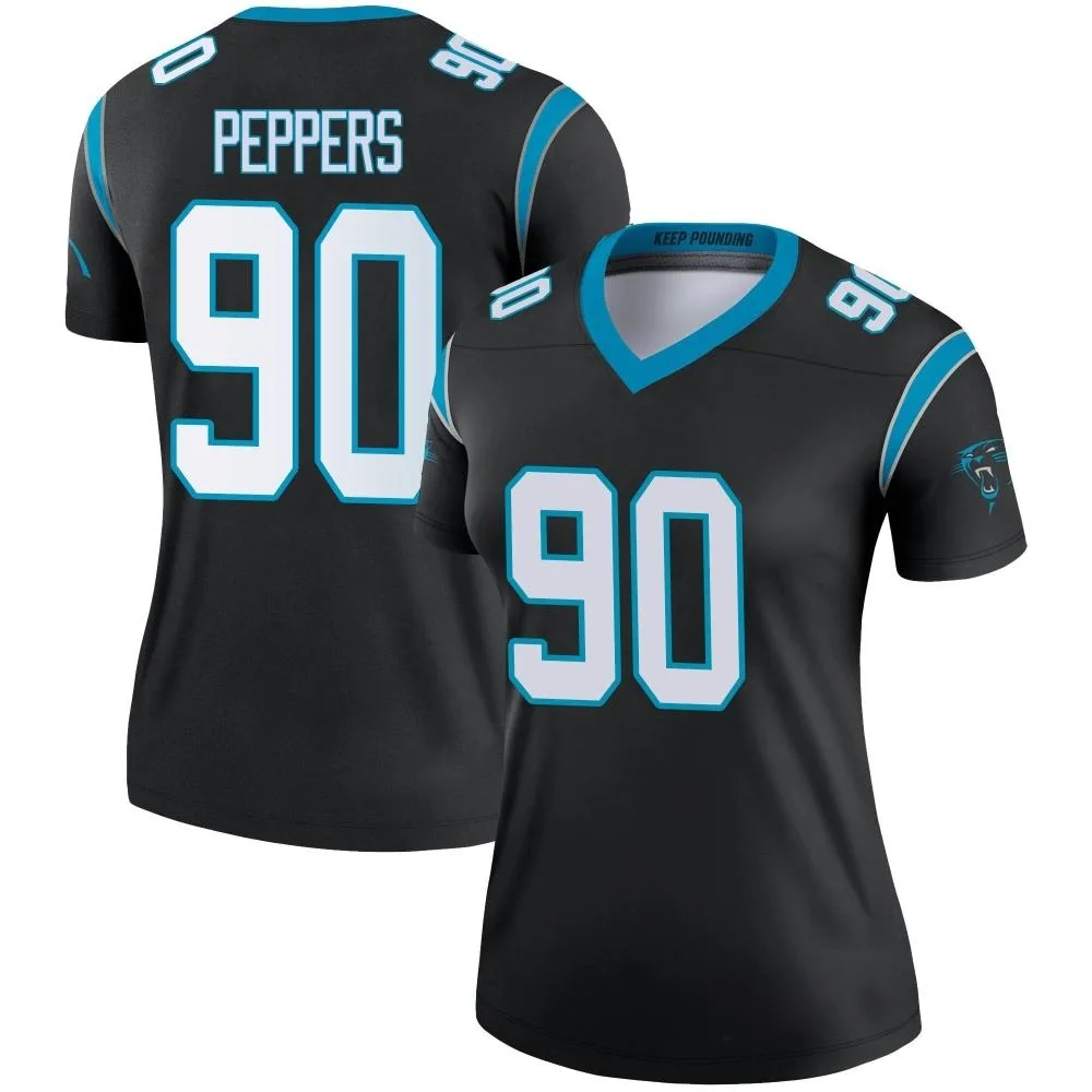 Women's Carolina Panthers Julius Peppers Nike Legend Black Jersey Women's Carolina Panthers Julius Peppers Nike Legend Black Jersey