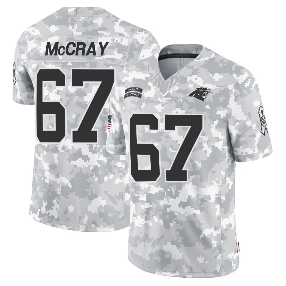 Men's Carolina Panthers Justin Mccray Nike 2024 Salute to Service Limited Arctic Camo Jersey Men's Carolina Panthers Justin Mccray Nike 2024 Salute to Service Limited Arctic Camo Jersey