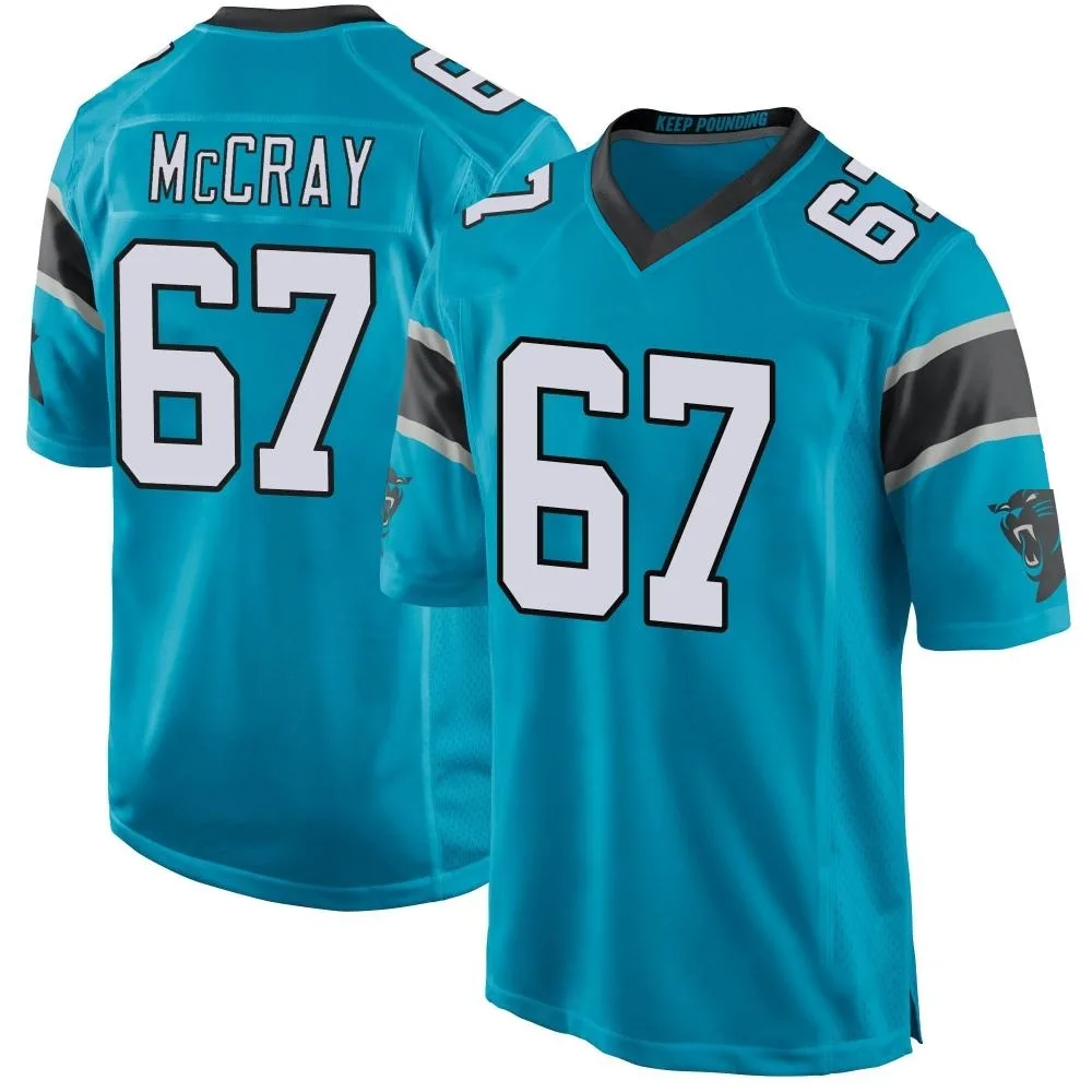 Men's Carolina Panthers Justin Mccray Nike Alternate Game Blue Jersey Men's Carolina Panthers Justin Mccray Nike Alternate Game Blue Jersey