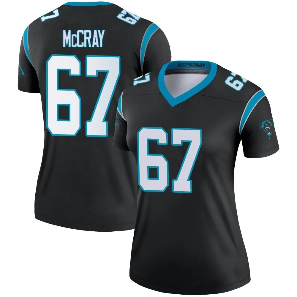 Women's Carolina Panthers Justin Mccray Nike Legend Black Jersey Women's Carolina Panthers Justin Mccray Nike Legend Black Jersey