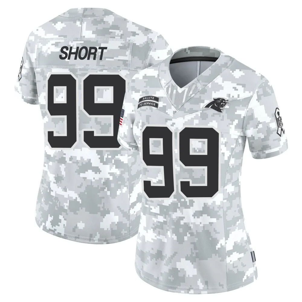 Women's Carolina Panthers Kawann Short Nike 2024 Salute to Service Limited Arctic Camo Jersey Women's Carolina Panthers Kawann Short Nike 2024 Salute to Service Limited Arctic Camo Jersey