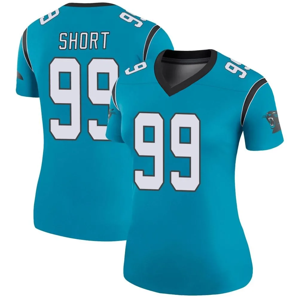 Women's Carolina Panthers Kawann Short Nike Color Rush Legend Blue Jersey