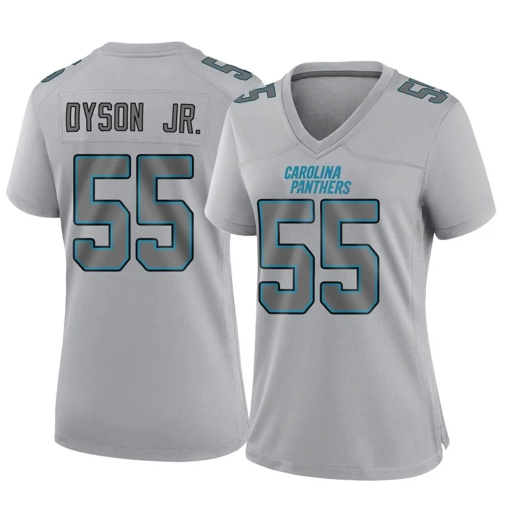 Women's Carolina Panthers Kenny Dyson Jr. Nike Atmosphere Fashion Game Gray Jersey Women's Carolina Panthers Kenny Dyson Jr. Nike Atmosphere Fashion Game Gray Jersey