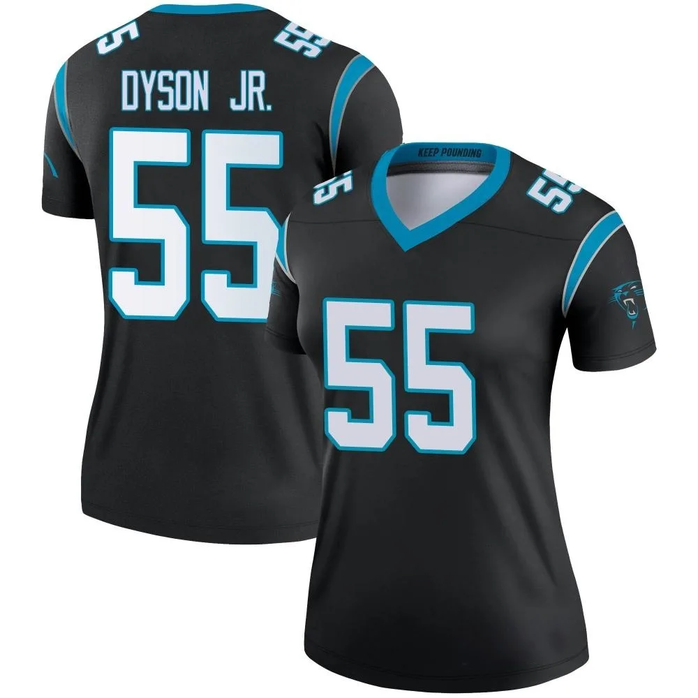 Women's Carolina Panthers Kenny Dyson Jr. Nike Legend Black Jersey Women's Carolina Panthers Kenny Dyson Jr. Nike Legend Black Jersey