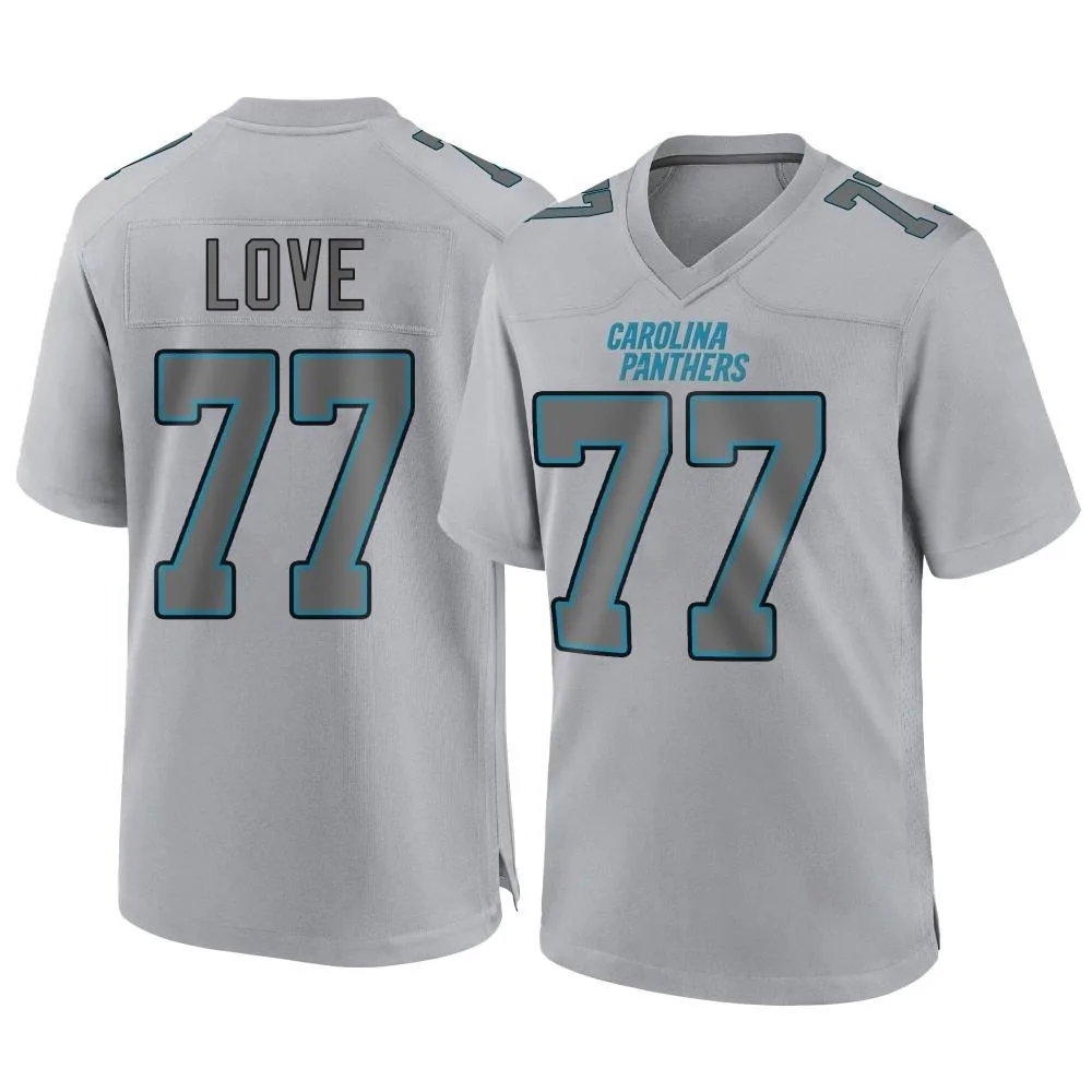 Men's Carolina Panthers Kyle Love Nike Atmosphere Fashion Game Gray Jersey Men's Carolina Panthers Kyle Love Nike Atmosphere Fashion Game Gray Jersey