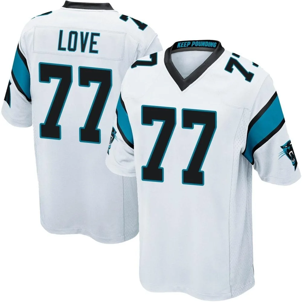 Men's Carolina Panthers Kyle Love Nike Game White Jersey Men's Carolina Panthers Kyle Love Nike Game White Jersey