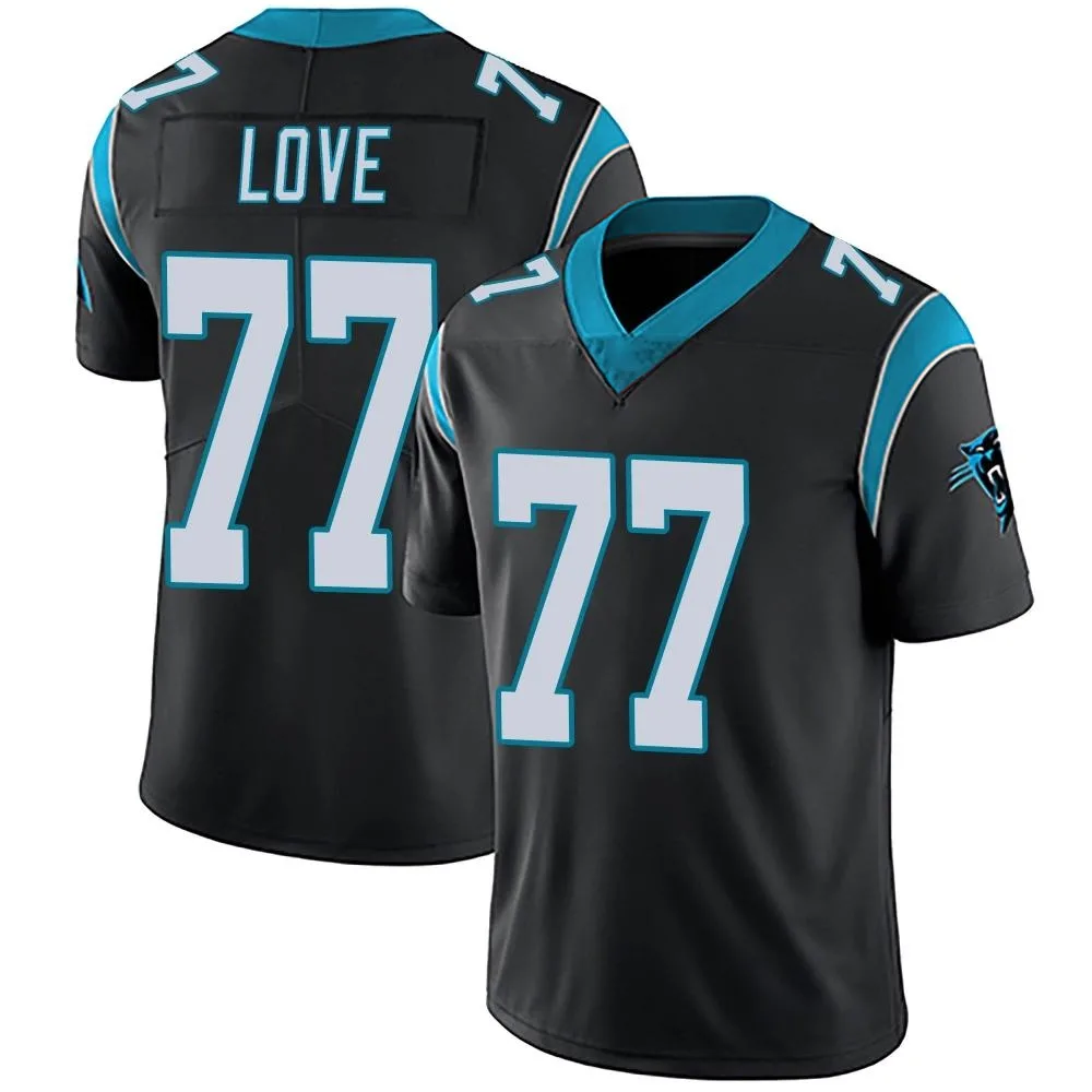 Men's Carolina Panthers Kyle Love Nike Team Color Vapor Untouchable Limited Black Jersey Men's Carolina Panthers Kyle Love Nike Team Color Vapor Untouchable Limited Black Jersey