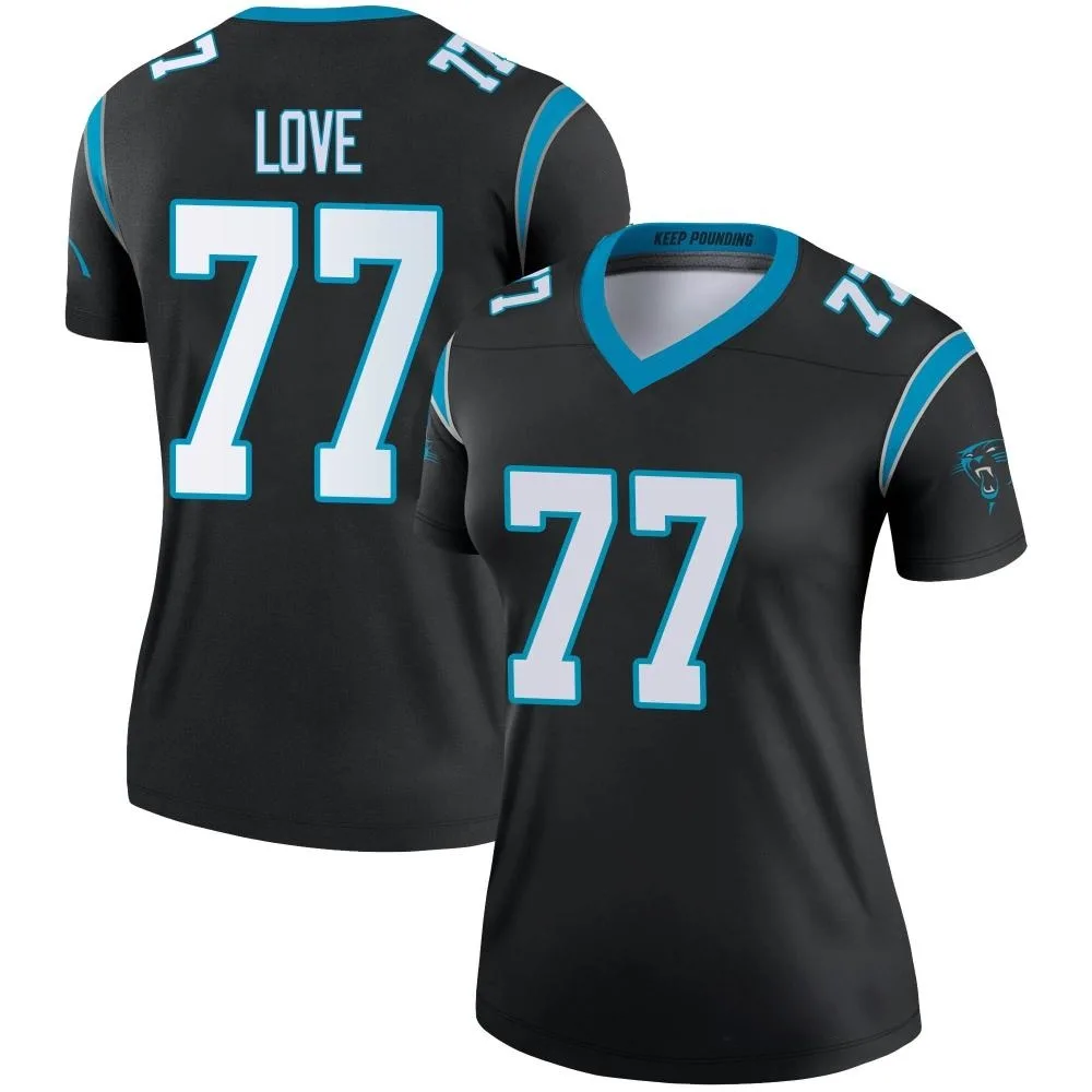 Women's Carolina Panthers Kyle Love Nike Legend Black Jersey Women's Carolina Panthers Kyle Love Nike Legend Black Jersey