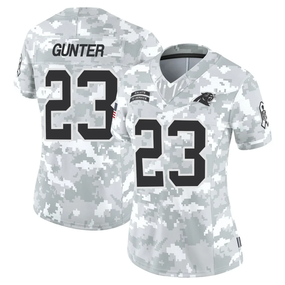 Women's Carolina Panthers Ladarius Gunter Nike 2024 Salute to Service Limited Arctic Camo Jersey Women's Carolina Panthers Ladarius Gunter Nike 2024 Salute to Service Limited Arctic Camo Jersey