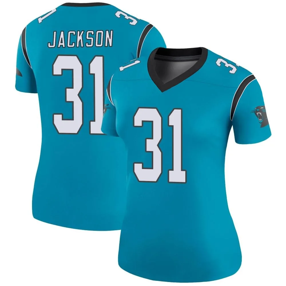 Women's Carolina Panthers Lamar Jackson Nike Color Rush Legend Blue Jersey Women's Carolina Panthers Lamar Jackson Nike Color Rush Legend Blue Jersey