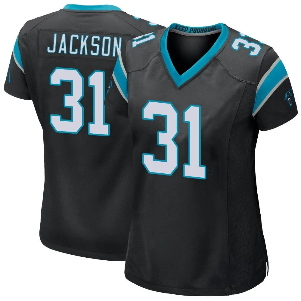 Women's Carolina Panthers Lamar Jackson Nike Team Color Game Black Jersey Women's Carolina Panthers Lamar Jackson Nike Team Color Game Black Jersey