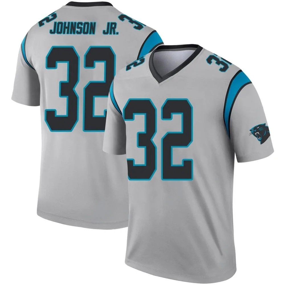 Men's Carolina Panthers Lonnie Johnson Jr. Nike Inverted Silver Legend Jersey Men's Carolina Panthers Lonnie Johnson Jr. Nike Inverted Silver Legend Jersey