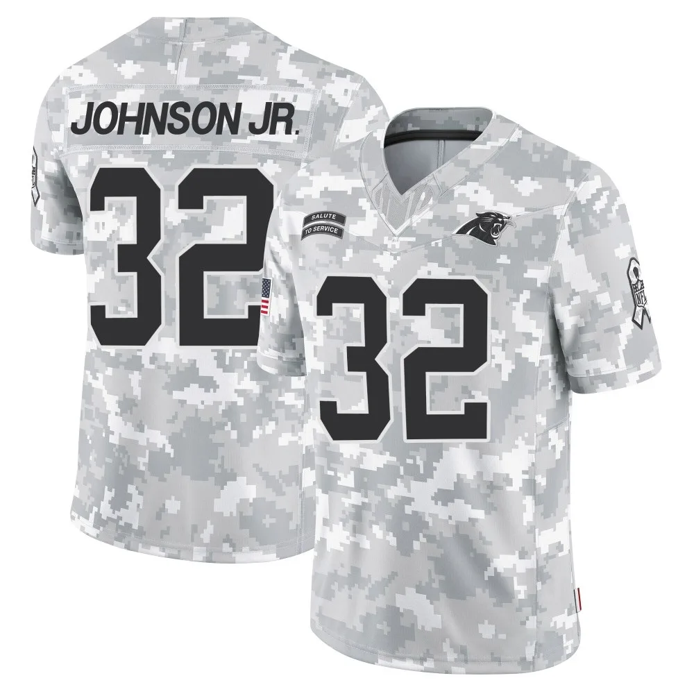 Youth Carolina Panthers Lonnie Johnson Jr. Nike 2024 Salute to Service Limited Arctic Camo Jersey Youth Carolina Panthers Lonnie Johnson Jr. Nike 2024 Salute to Service Limited Arctic Camo Jersey