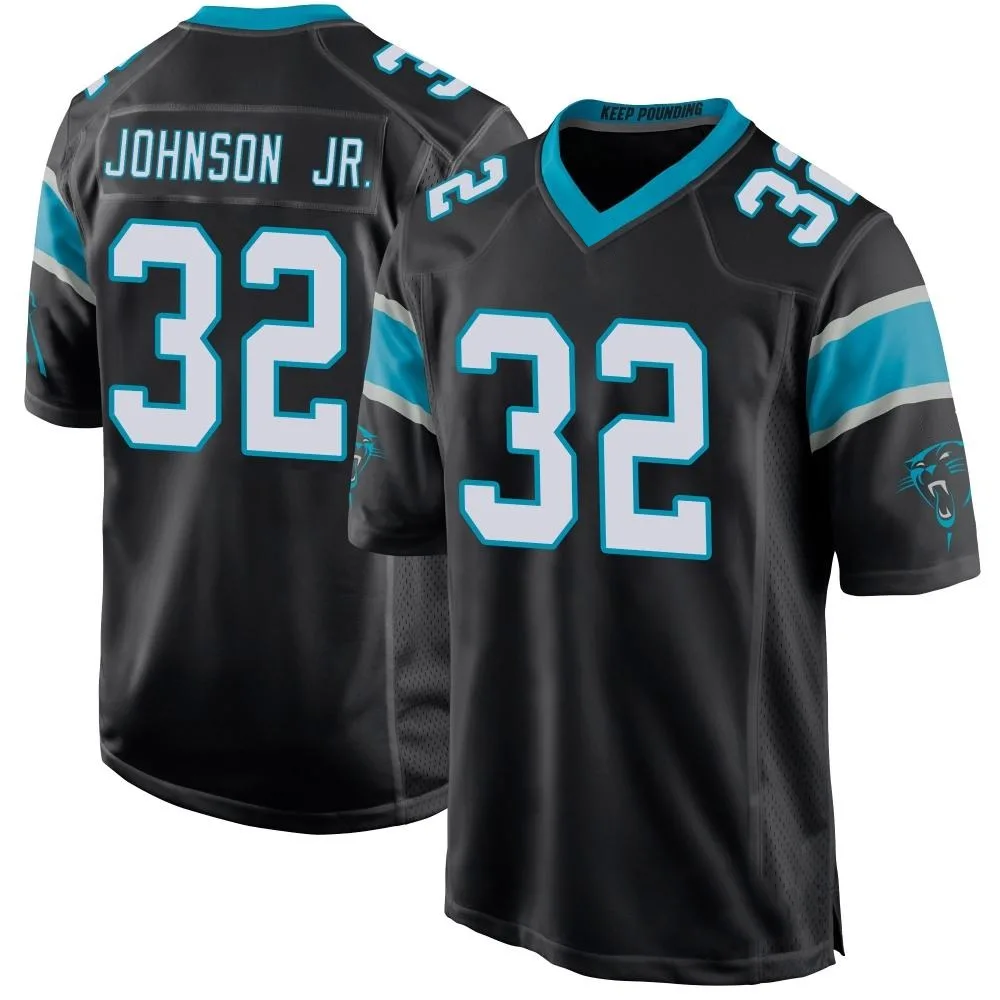 Youth Carolina Panthers Lonnie Johnson Jr. Nike Team Color Game Black Jersey Youth Carolina Panthers Lonnie Johnson Jr. Nike Team Color Game Black Jersey
