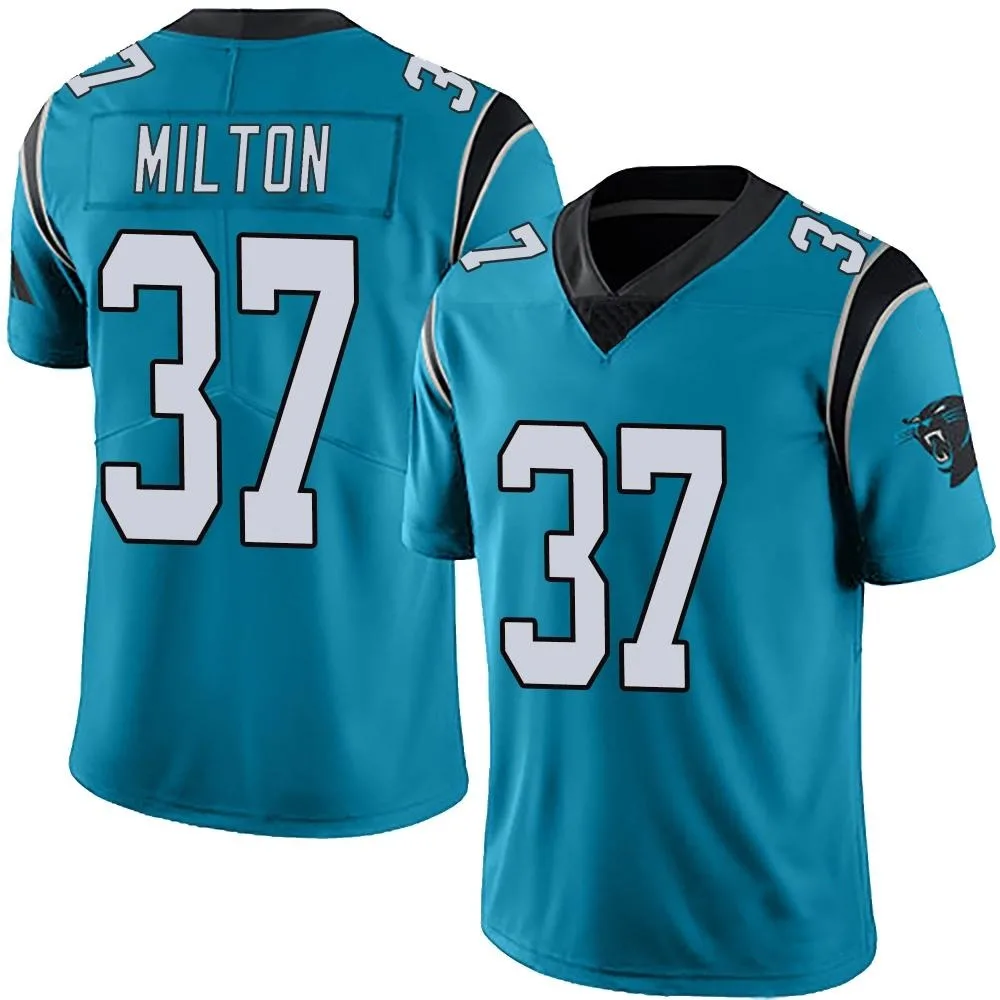 Men's Carolina Panthers Mark Milton Nike Alternate Vapor Untouchable Limited Blue Jersey Men's Carolina Panthers Mark Milton Nike Alternate Vapor Untouchable Limited Blue Jersey