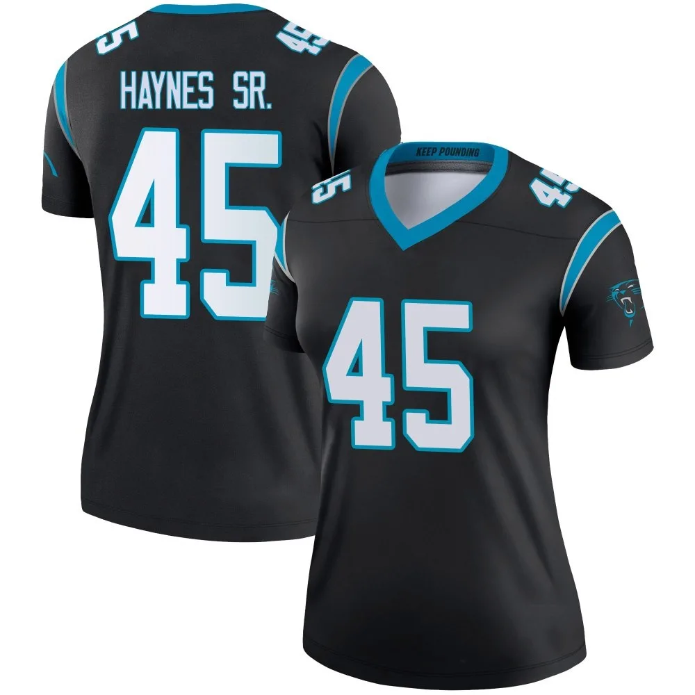 Women's Carolina Panthers Marquis Haynes Sr. Nike Legend Black Jersey Women's Carolina Panthers Marquis Haynes Sr. Nike Legend Black Jersey