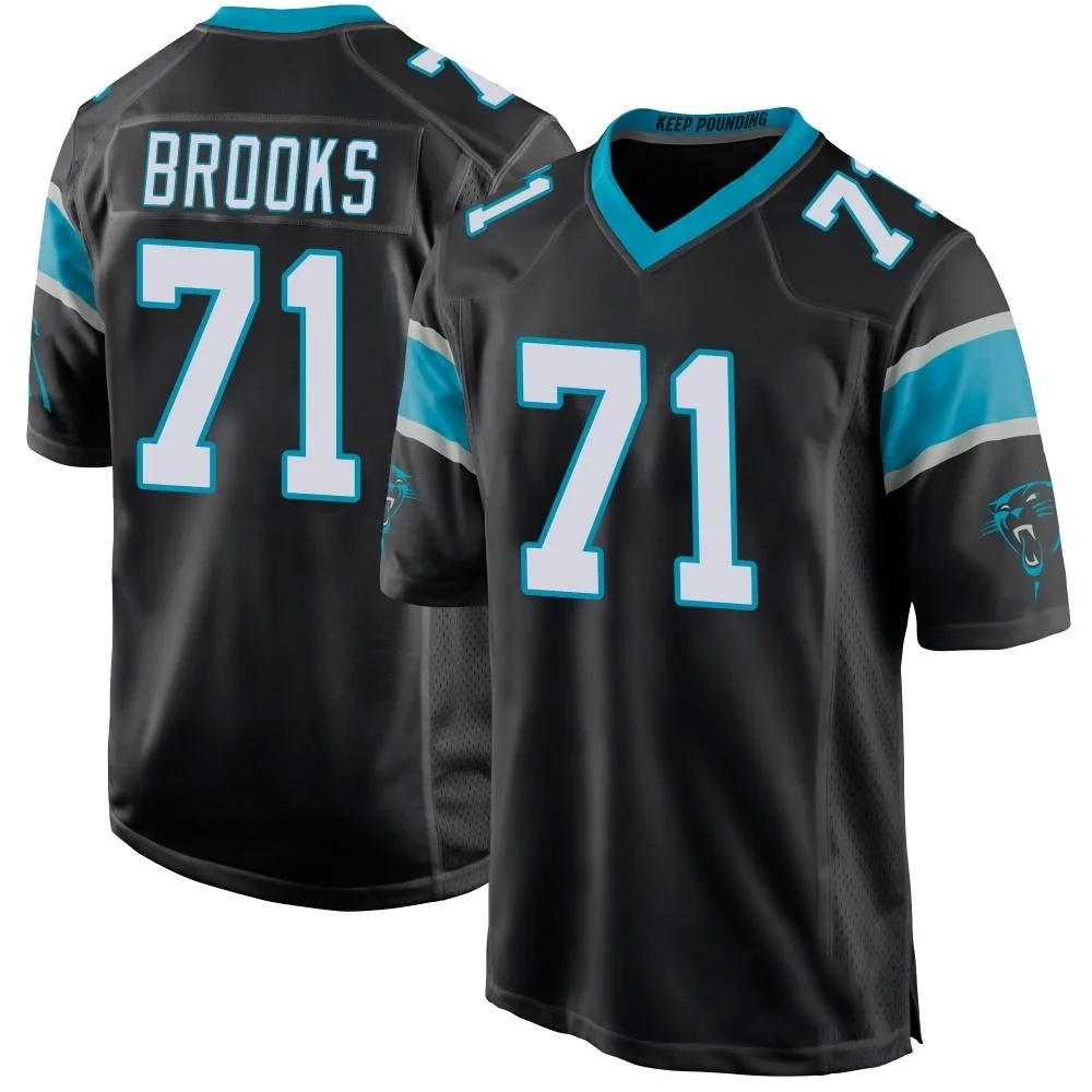 Men's Carolina Panthers Mason Brooks Nike Team Color Game Black Jersey Men's Carolina Panthers Mason Brooks Nike Team Color Game Black Jersey