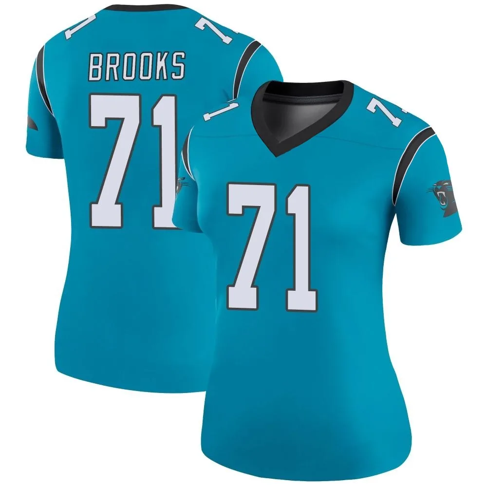 Women's Carolina Panthers Mason Brooks Nike Color Rush Legend Blue Jersey Women's Carolina Panthers Mason Brooks Nike Color Rush Legend Blue Jersey