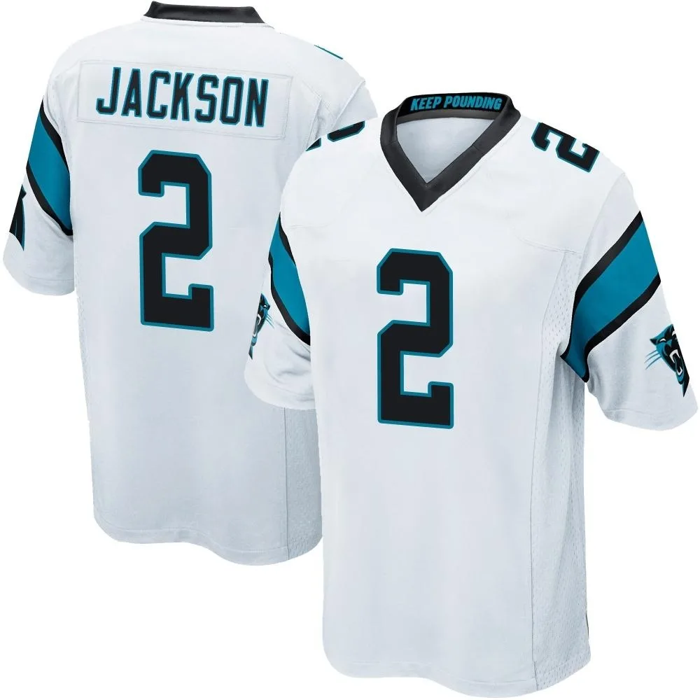 Men's Carolina Panthers Michael Jackson Nike Game White Jersey Men's Carolina Panthers Michael Jackson Nike Game White Jersey