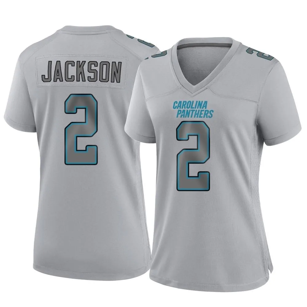 Women's Carolina Panthers Michael Jackson Nike Atmosphere Fashion Game Gray Jersey Women's Carolina Panthers Michael Jackson Nike Atmosphere Fashion Game Gray Jersey