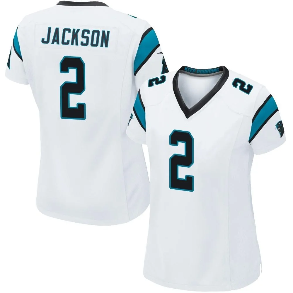 Women's Carolina Panthers Michael Jackson Nike Game White Jersey Women's Carolina Panthers Michael Jackson Nike Game White Jersey
