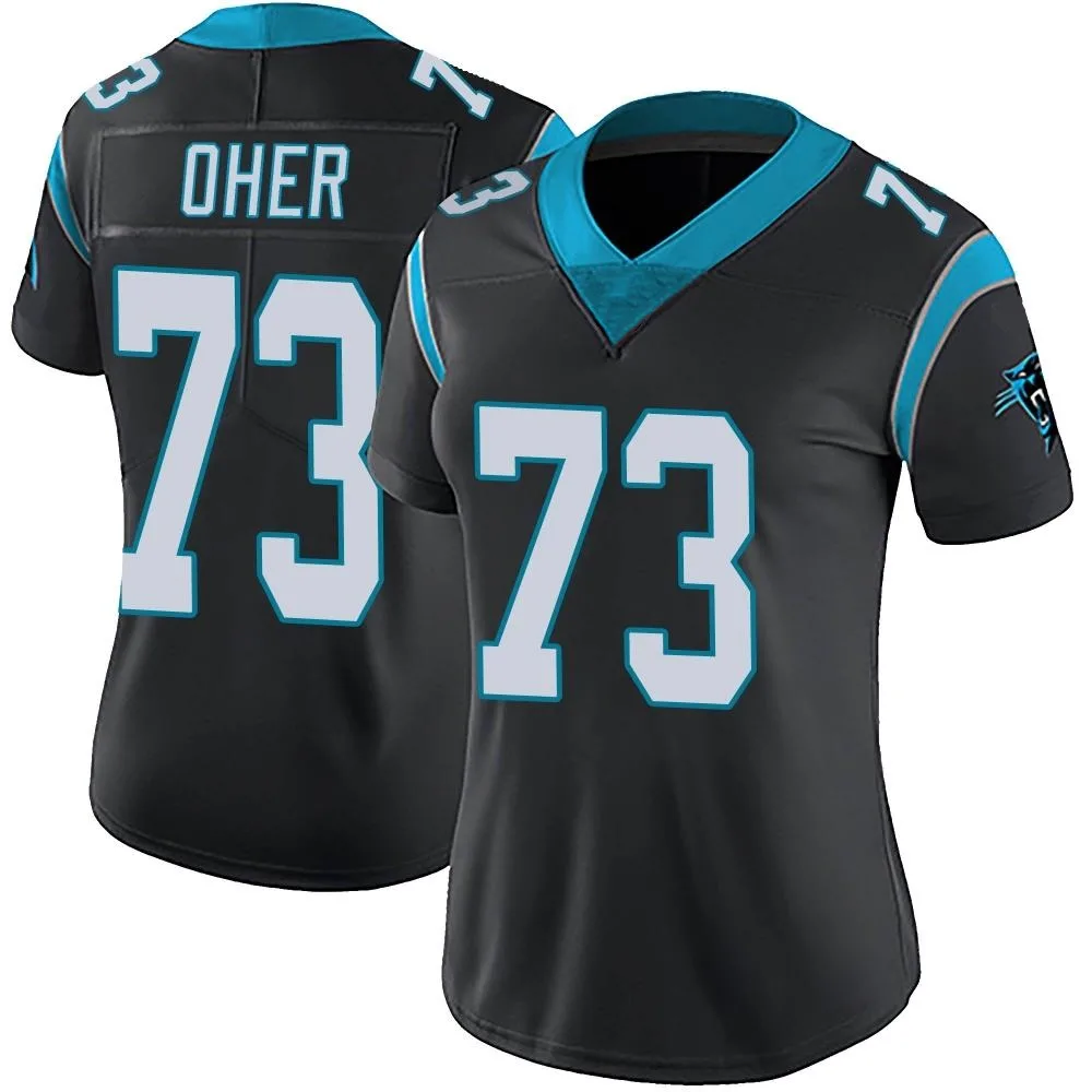 Women's Carolina Panthers Michael Oher Nike Team Color Vapor Untouchable Limited Black Jersey Women's Carolina Panthers Michael Oher Nike Team Color Vapor Untouchable Limited Black Jersey