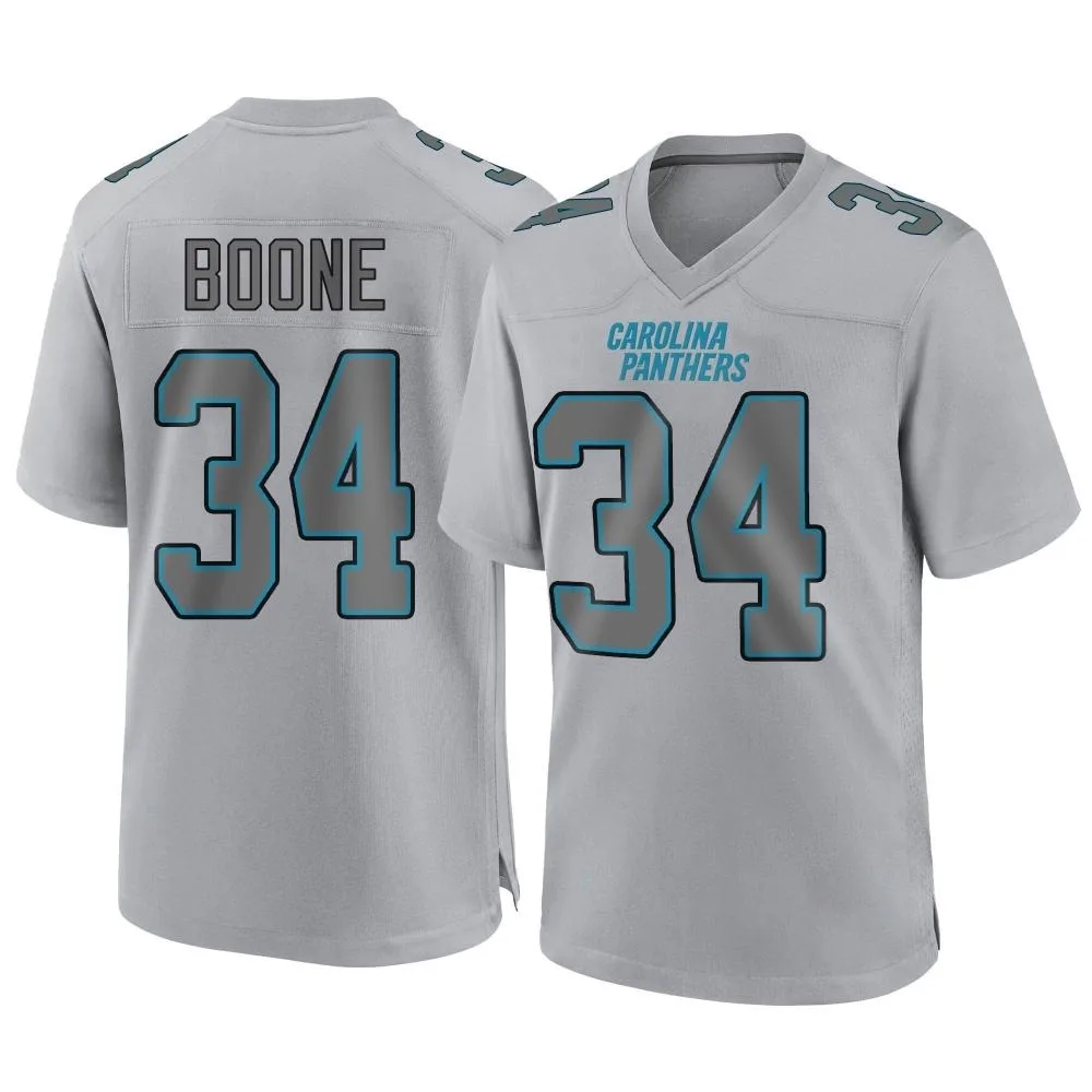 Men's Carolina Panthers Mike Boone Nike Atmosphere Fashion Game Gray Jersey Men's Carolina Panthers Mike Boone Nike Atmosphere Fashion Game Gray Jersey