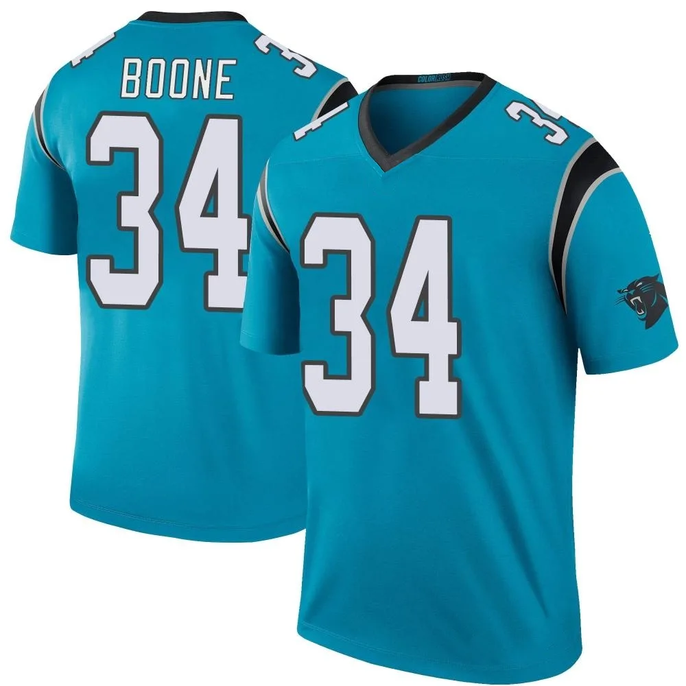 Men's Carolina Panthers Mike Boone Nike Color Rush Legend Blue Jersey Men's Carolina Panthers Mike Boone Nike Color Rush Legend Blue Jersey