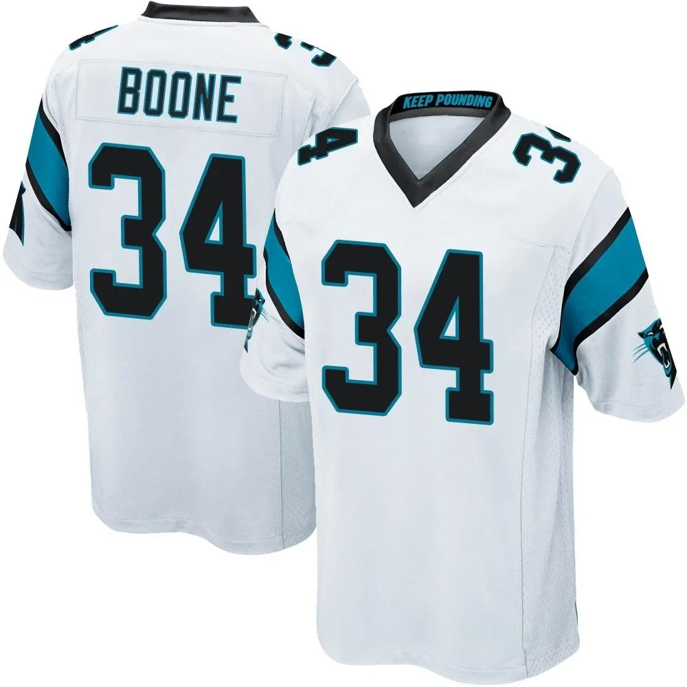 Men's Carolina Panthers Mike Boone Nike Game White Jersey Men's Carolina Panthers Mike Boone Nike Game White Jersey