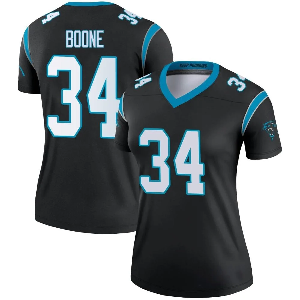 Women's Carolina Panthers Mike Boone Nike Legend Black Jersey Women's Carolina Panthers Mike Boone Nike Legend Black Jersey