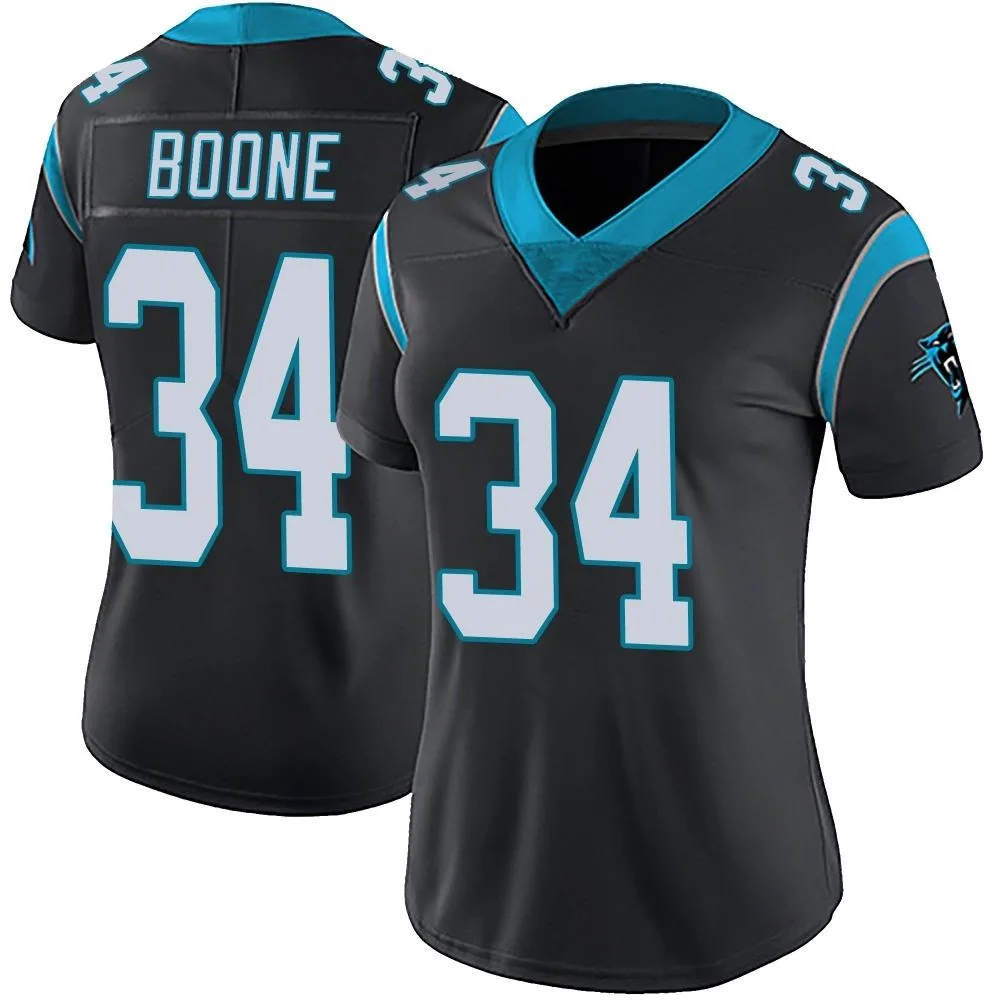 Women's Carolina Panthers Mike Boone Nike Team Color Vapor Untouchable Limited Black Jersey Women's Carolina Panthers Mike Boone Nike Team Color Vapor Untouchable Limited Black Jersey