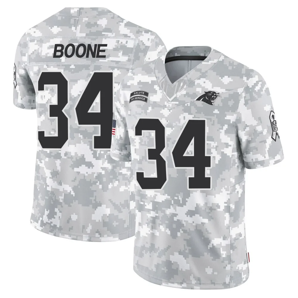 Youth Carolina Panthers Mike Boone Nike 2024 Salute to Service Limited Arctic Camo Jersey Youth Carolina Panthers Mike Boone Nike 2024 Salute to Service Limited Arctic Camo Jersey