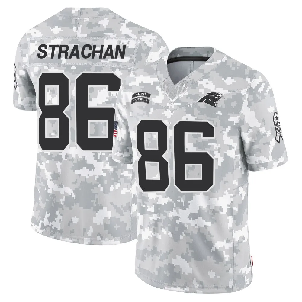 Men's Carolina Panthers Mike Strachan Nike 2024 Salute to Service Limited Arctic Camo Jersey Men's Carolina Panthers Mike Strachan Nike 2024 Salute to Service Limited Arctic Camo Jersey
