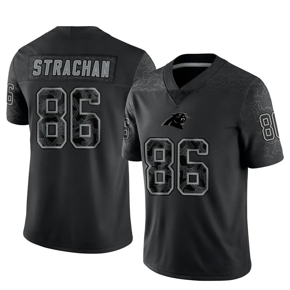 Men's Carolina Panthers Mike Strachan Nike Reflective Limited Black Jersey Men's Carolina Panthers Mike Strachan Nike Reflective Limited Black Jersey