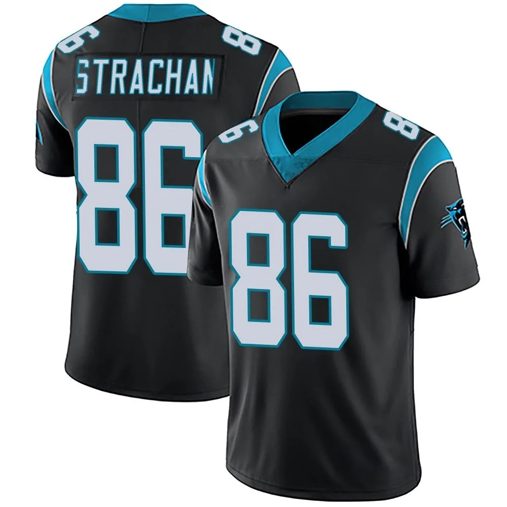Men's Carolina Panthers Mike Strachan Nike Team Color Vapor Untouchable Limited Black Jersey Men's Carolina Panthers Mike Strachan Nike Team Color Vapor Untouchable Limited Black Jersey