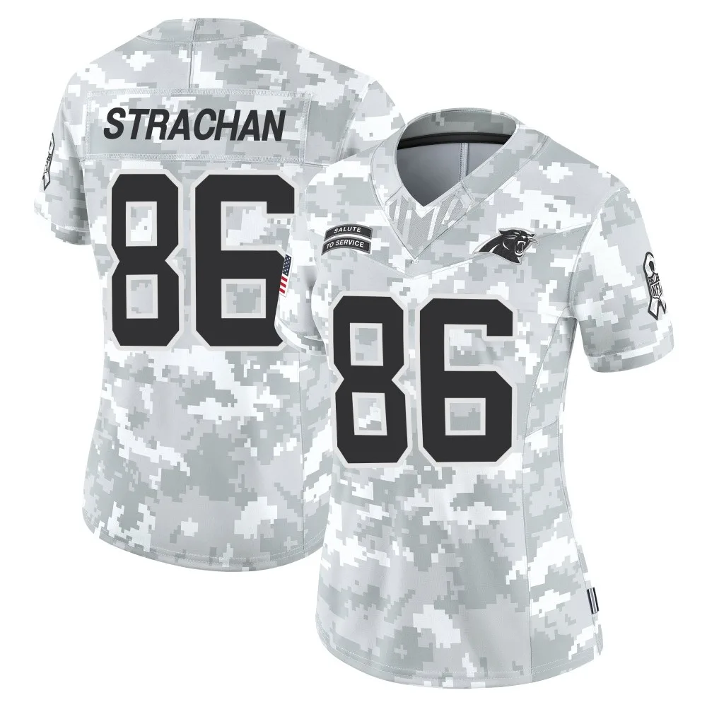 Women's Carolina Panthers Mike Strachan Nike 2024 Salute to Service Limited Arctic Camo Jersey Women's Carolina Panthers Mike Strachan Nike 2024 Salute to Service Limited Arctic Camo Jersey