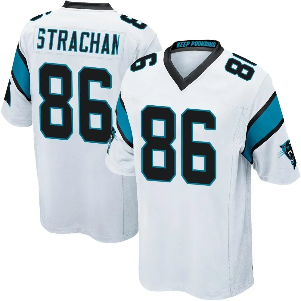 Youth Carolina Panthers Mike Strachan Nike Game White Jersey Youth Carolina Panthers Mike Strachan Nike Game White Jersey