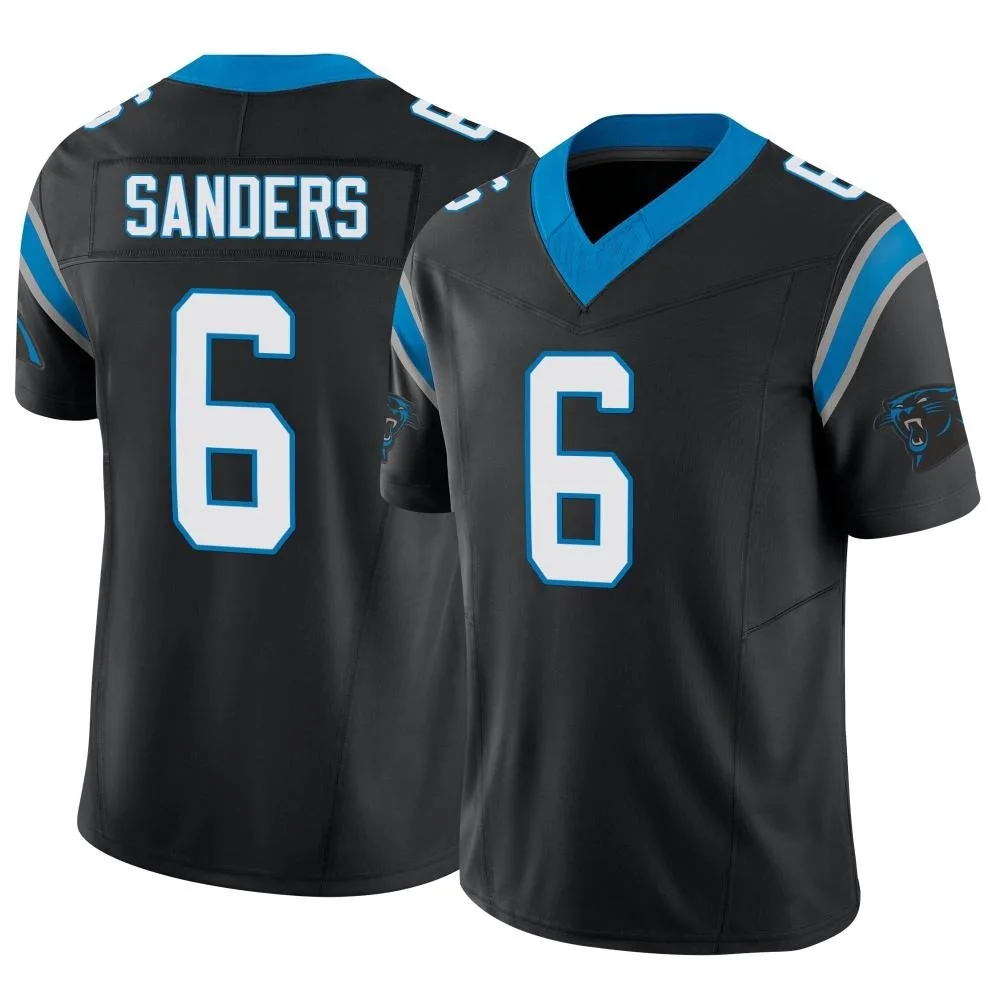 Men's Carolina Panthers Miles Sanders Nike Vapor F.U.S.E. Limited Black Jersey Men's Carolina Panthers Miles Sanders Nike Vapor F.U.S.E. Limited Black Jersey