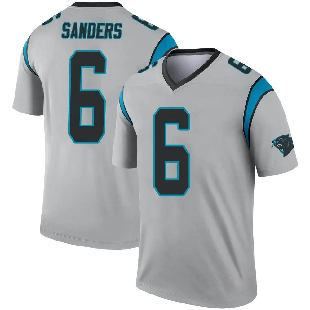 Youth Carolina Panthers Miles Sanders Nike Inverted Silver Legend Jersey Youth Carolina Panthers Miles Sanders Nike Inverted Silver Legend Jersey