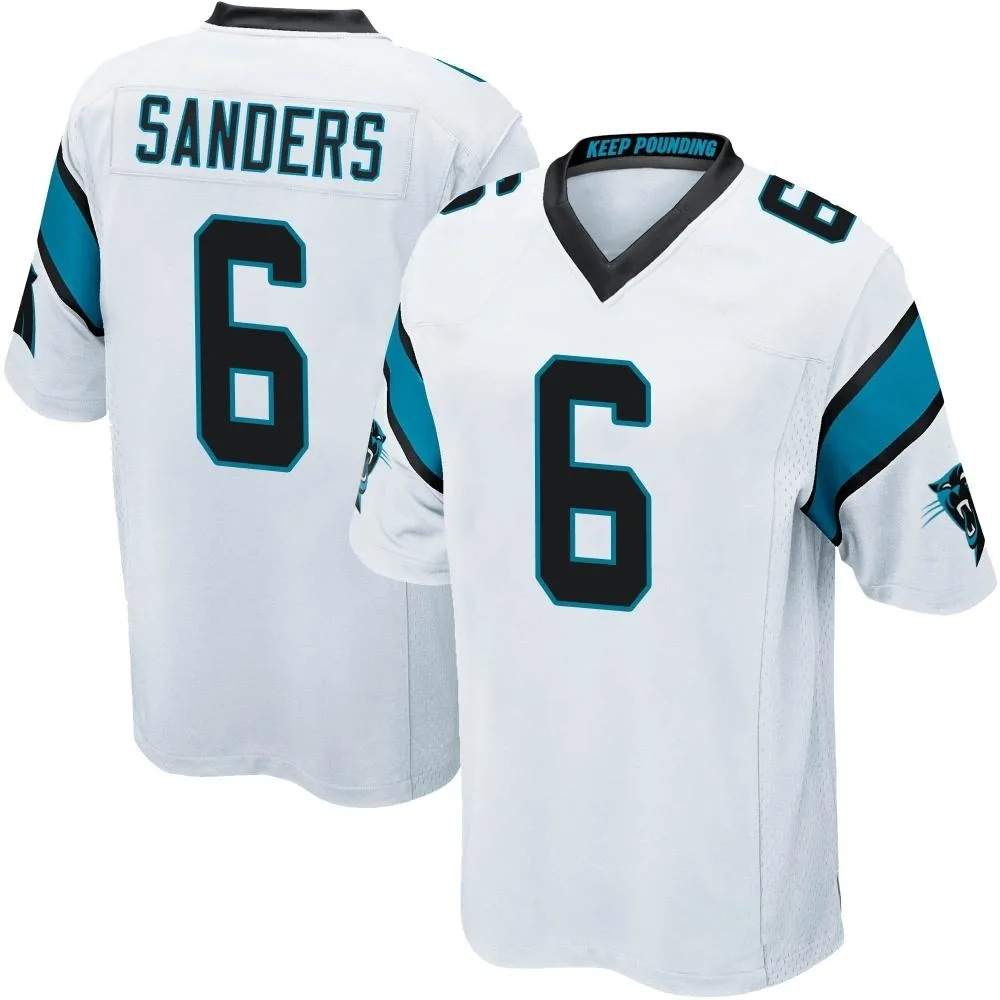 Youth Carolina Panthers Miles Sanders Nike Game White Jersey Youth Carolina Panthers Miles Sanders Nike Game White Jersey