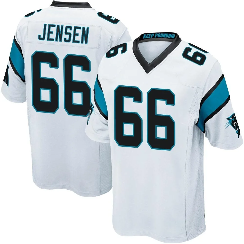 Men's Carolina Panthers Nash Jensen Nike Game White Jersey Men's Carolina Panthers Nash Jensen Nike Game White Jersey