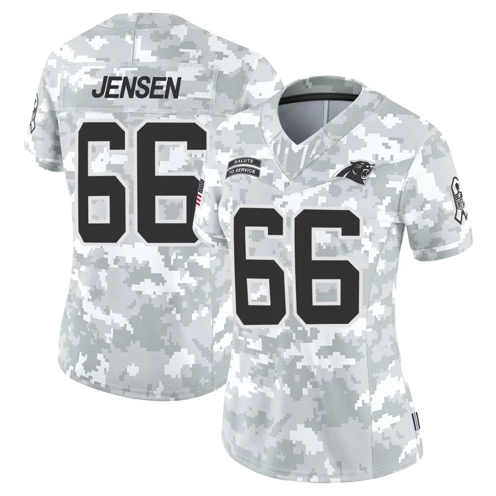 Women's Carolina Panthers Nash Jensen Nike 2024 Salute to Service Limited Arctic Camo Jersey Women's Carolina Panthers Nash Jensen Nike 2024 Salute to Service Limited Arctic Camo Jersey