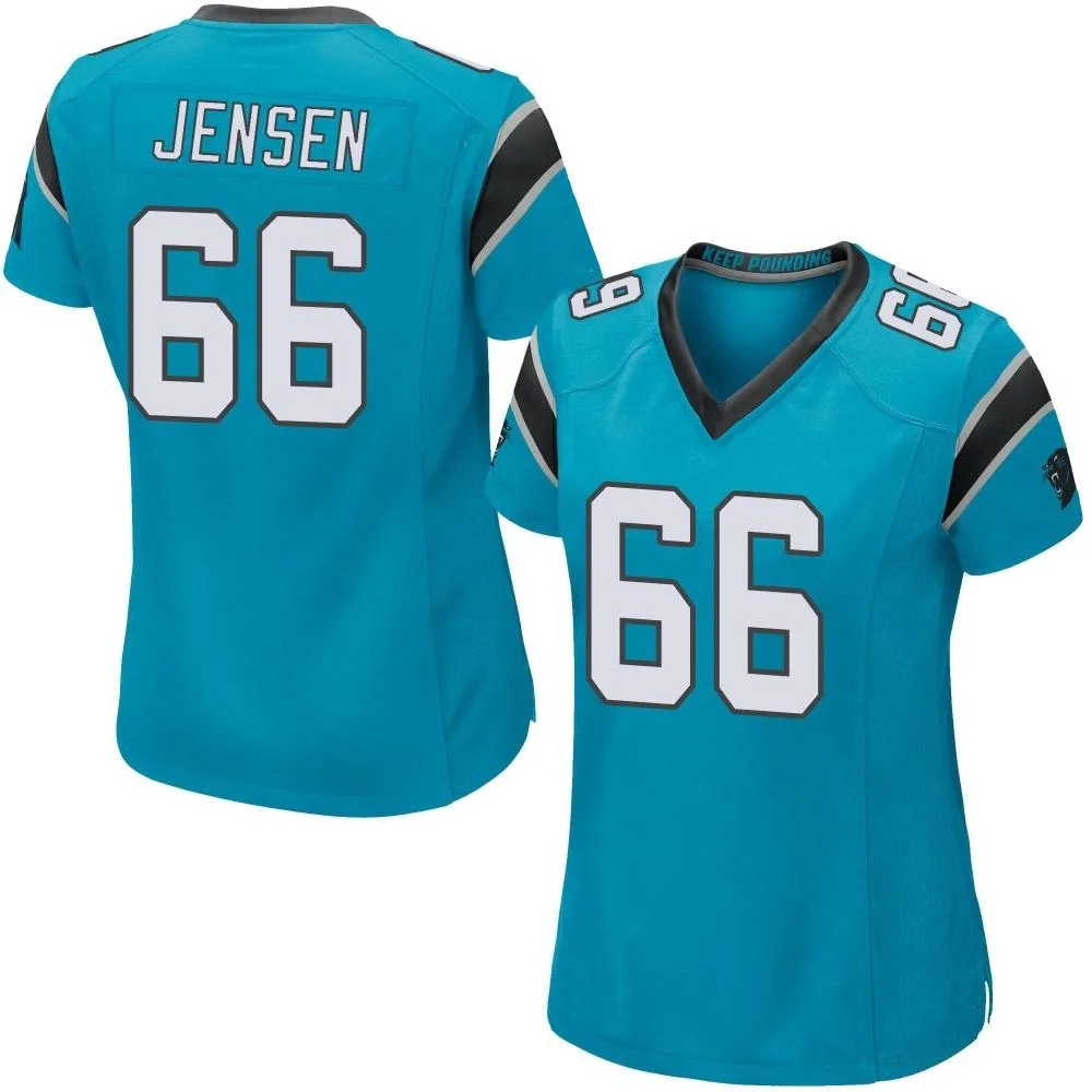 Women's Carolina Panthers Nash Jensen Nike Alternate Game Blue Jersey Women's Carolina Panthers Nash Jensen Nike Alternate Game Blue Jersey