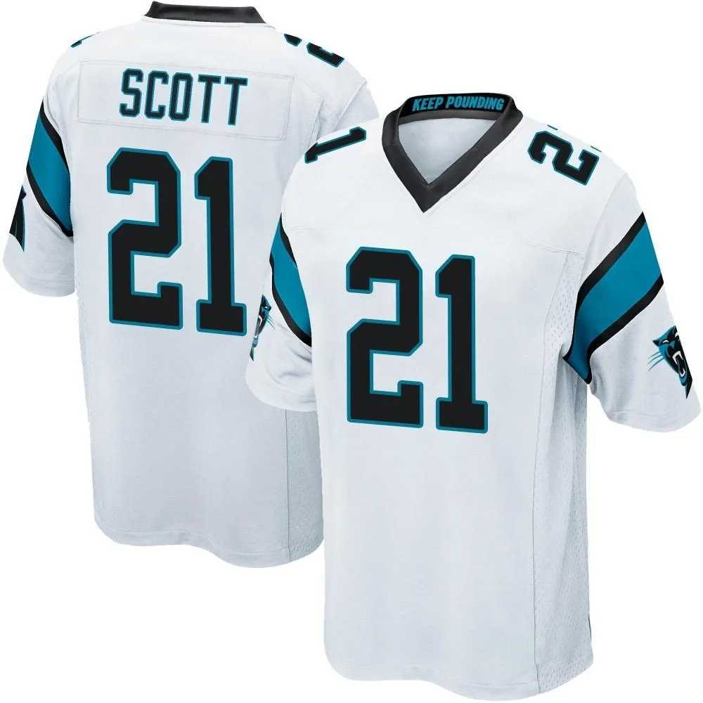 Men's Carolina Panthers Nick Scott Nike Game White Jersey Men's Carolina Panthers Nick Scott Nike Game White Jersey