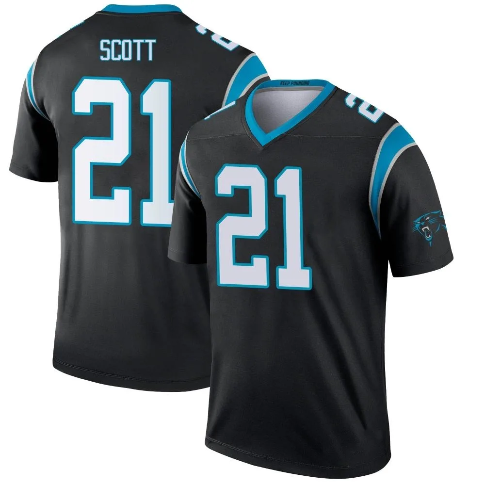 Men's Carolina Panthers Nick Scott Nike Legend Black Jersey Men's Carolina Panthers Nick Scott Nike Legend Black Jersey